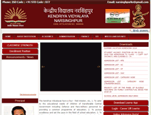 Tablet Screenshot of kvnarsinghpur.com